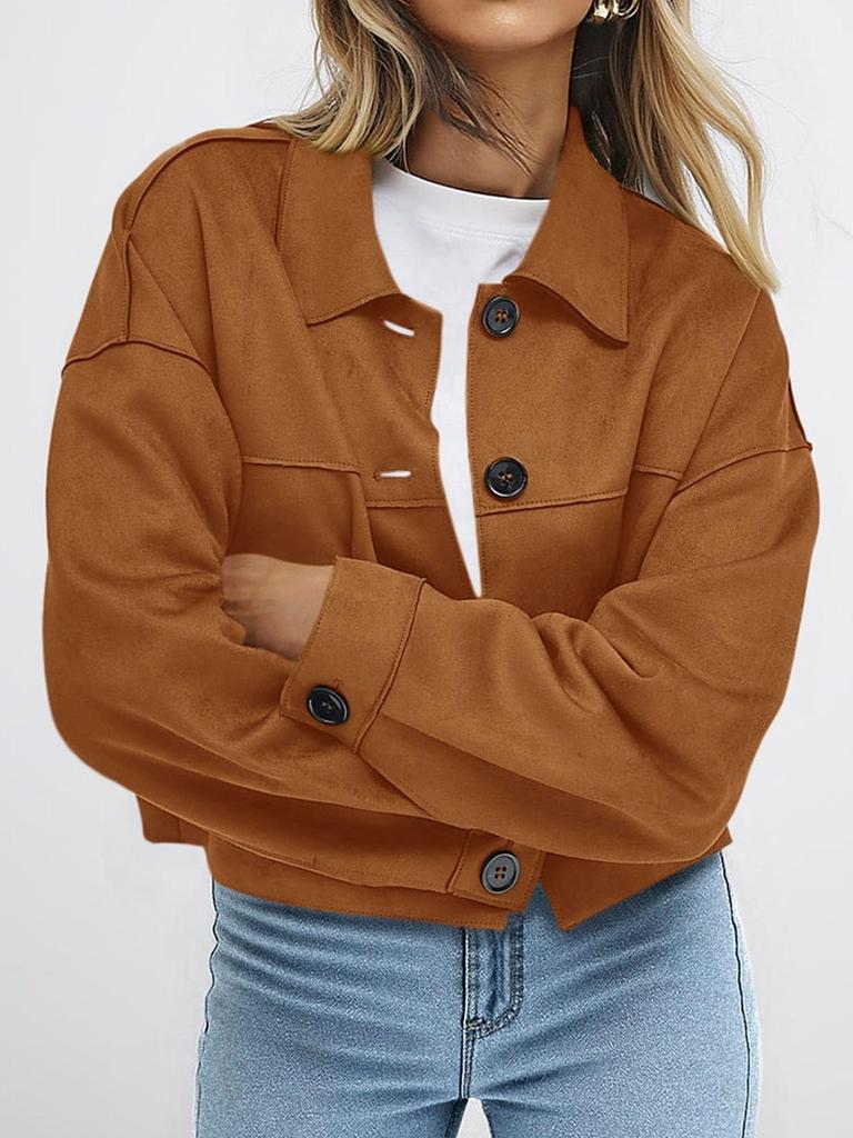 Damen Kunstlammfell Kurze Jacke Lässig Leicht Herbstmode Wintermantel Trendige Kleidung