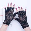 1 Pair Women Half Finger Sun Protection Gloves Fingerless Lace Wedding Decoration Gloves Fingerless Style