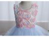 Children's Lace Princess Dress for June 1st Performance – Flower Girl Puffy Dress for Small & Medium-Sized Kids