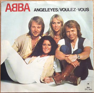 7inch Record ABBA  Angeleyes  VoulezVous SEPC7499 Epic 1979 UK Pop Used