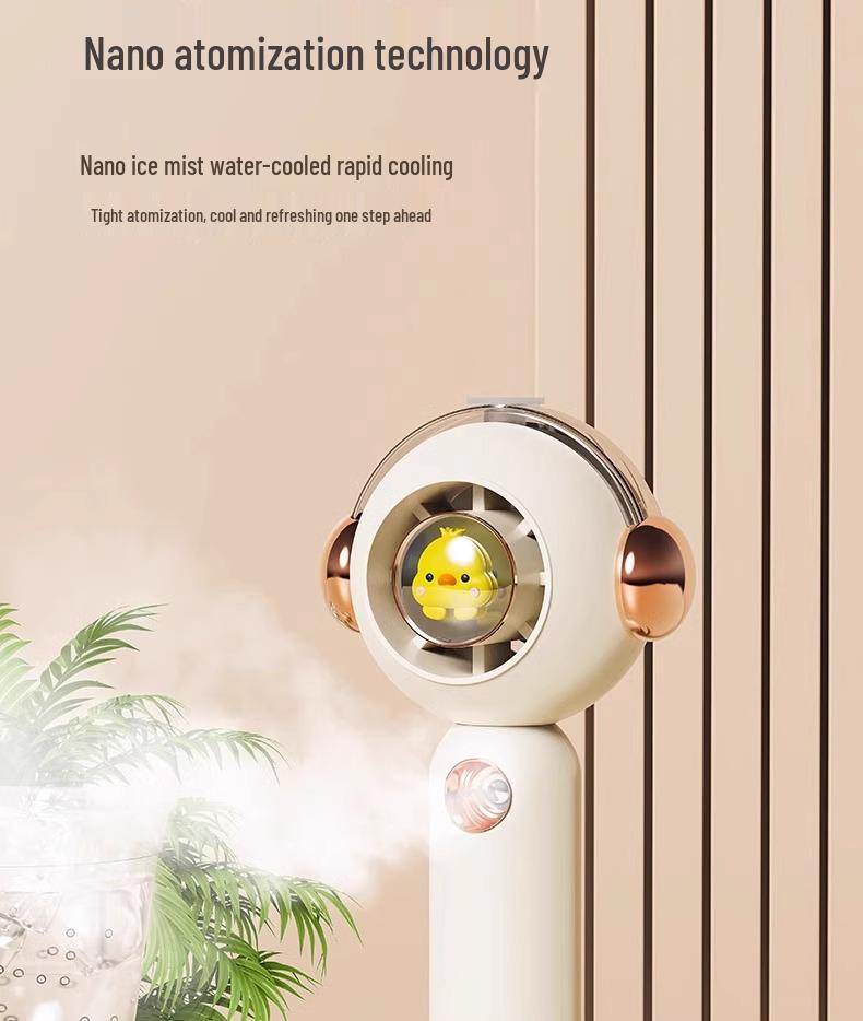 Silent Mini Portable Humidifying Fan for Office, Desktop, or Dorm Use