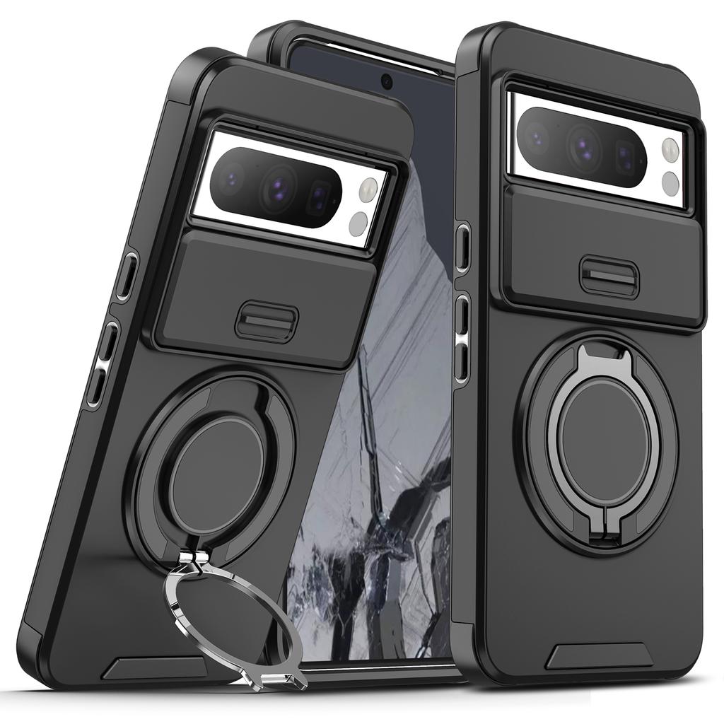Magnetic Stand Phone Case for Google Pixel 10 Pro Slide Camera Protection Cover Anti-fall Armor For Google 9 Pro XL 9a 8a 7 8Pro