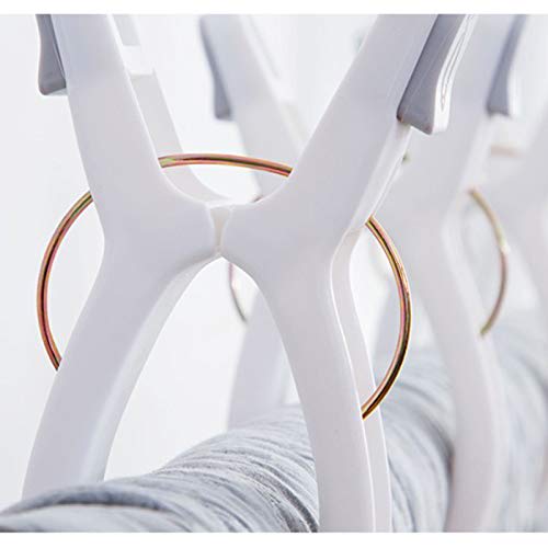 YOUOWO Large Clothespins, Futon Pegs, 4-Piece Set, Strong Plastic Clothespins for Indoor and Outdoor Drying, Non-Slip, Windproof (4-Pack - White)