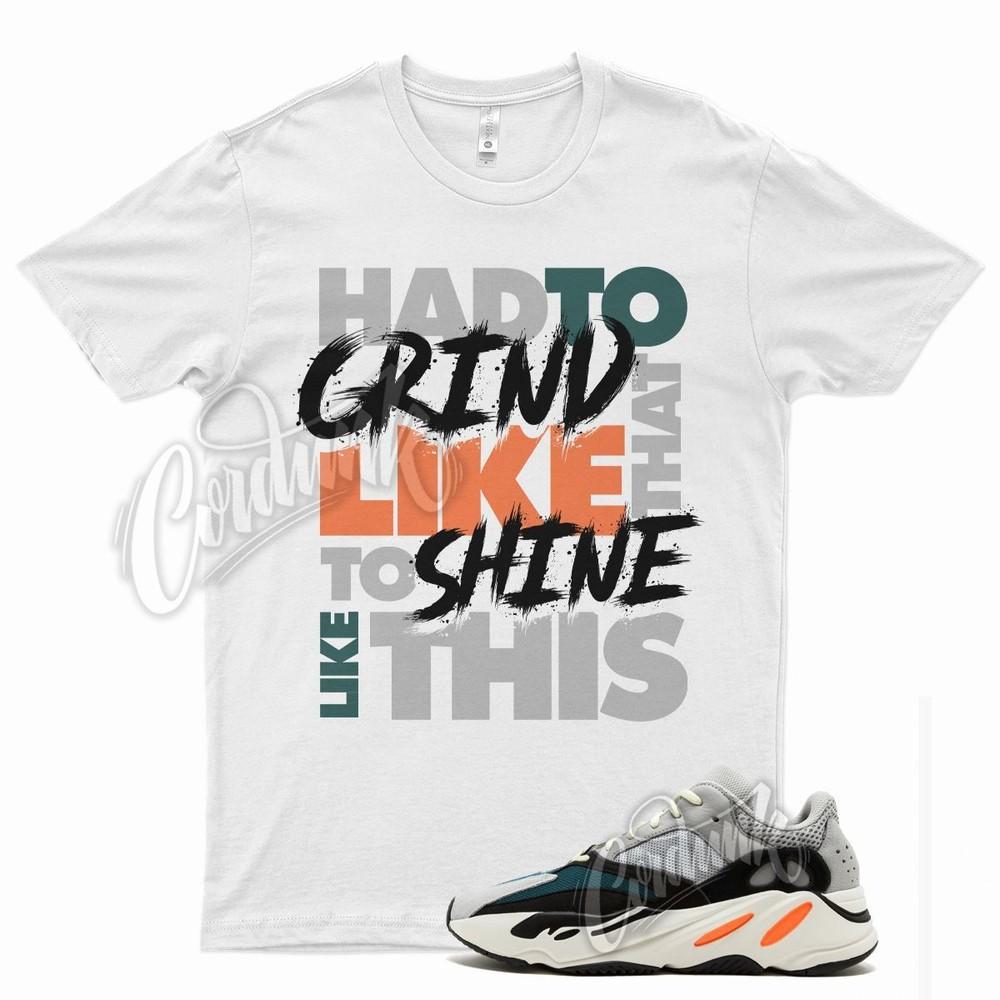 White GRINDLIKE Shirt for YZ 700 Wave Runner Solid Grey Mono Amber Enflame Unisex T-Shirt XXXXL
