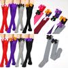 Japanese Style Over-the-knee Bow Socks Sexy High Tube Socks For College Fashion Friction-resistant Polyester Fiber