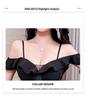 Elegantes One-Shoulder Rüschen Netz-Kleid Slim-Fit - Abendkleid mit offenem Rücken für Damen, Sommer-Socialite-Stil