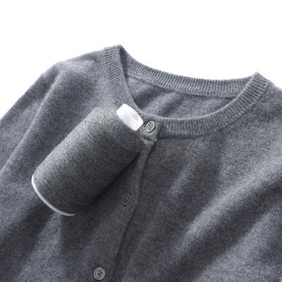 Crew Neck Cardigan Women's Autumn and Winter New Skin-friendly Versatile Warm Top Temperament Generous Long-sleeved Sweater Jacket