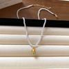 Elegant Minimalist Long Pearl Necklace - French Light Luxury High-End Women's Sweater Chain
