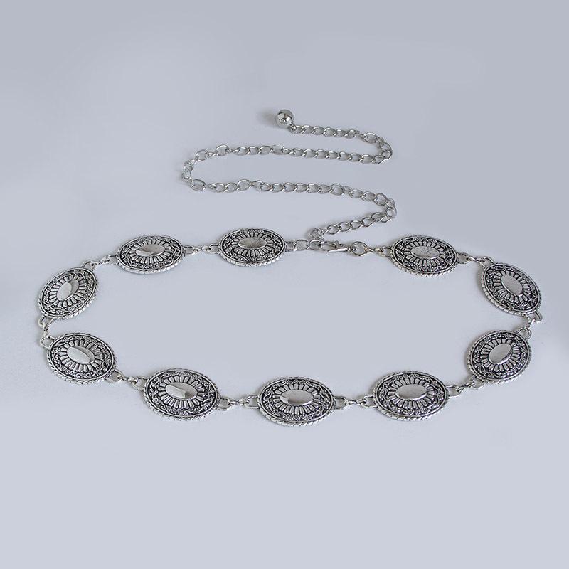 Waist Chain Accessories High-end Fashion Retro Women's Belt Engraved Light Luxury Women's Waist Chain Exquisite Decorative Waist Chain