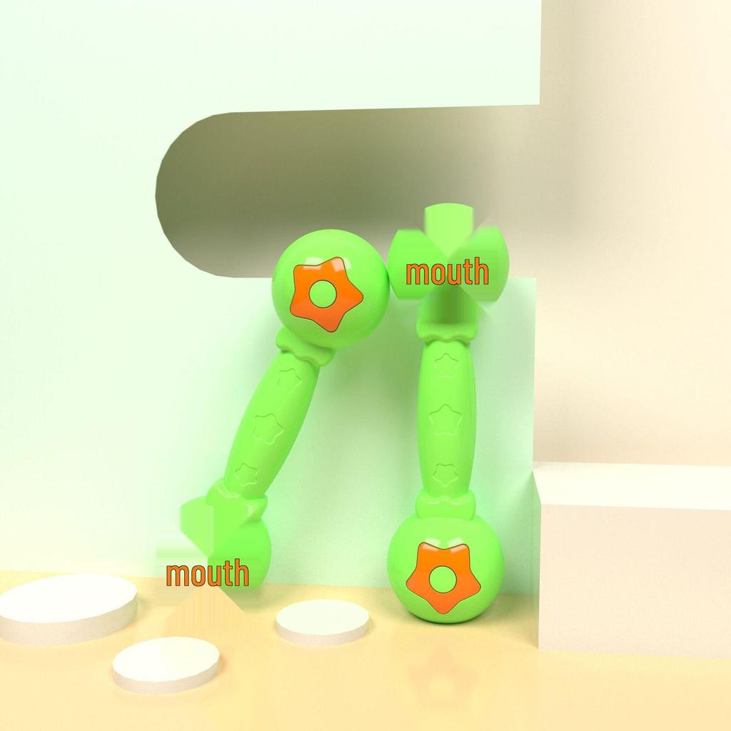 Children's Large Sounding Plastic Dumbbells for Dance and Exercise