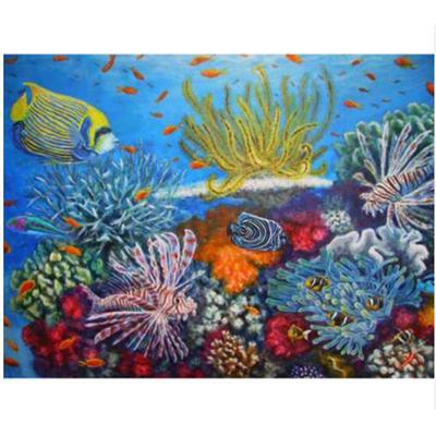 Diamond Painting Cross Stitch Full Round Drill Seabed Organisms Diamond Embroidery