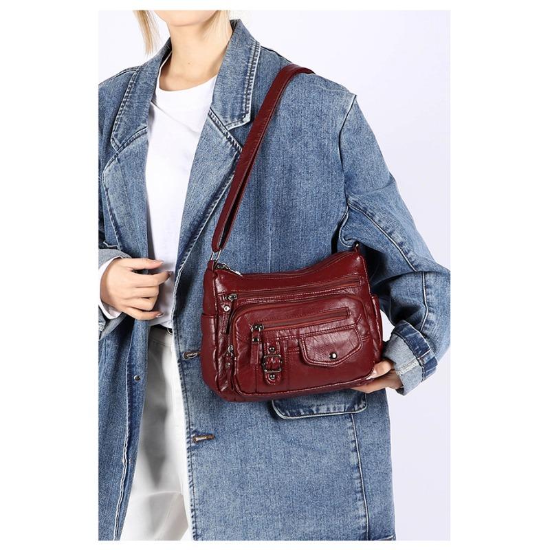Women's Shoulder Lightweight PU Soft Leather Crossbody Bag