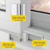 Push Pull Window Seal Strip Set for Sliding Windows and Doors Windproof Soundproof Dustproof Easy Install Sealing Strips