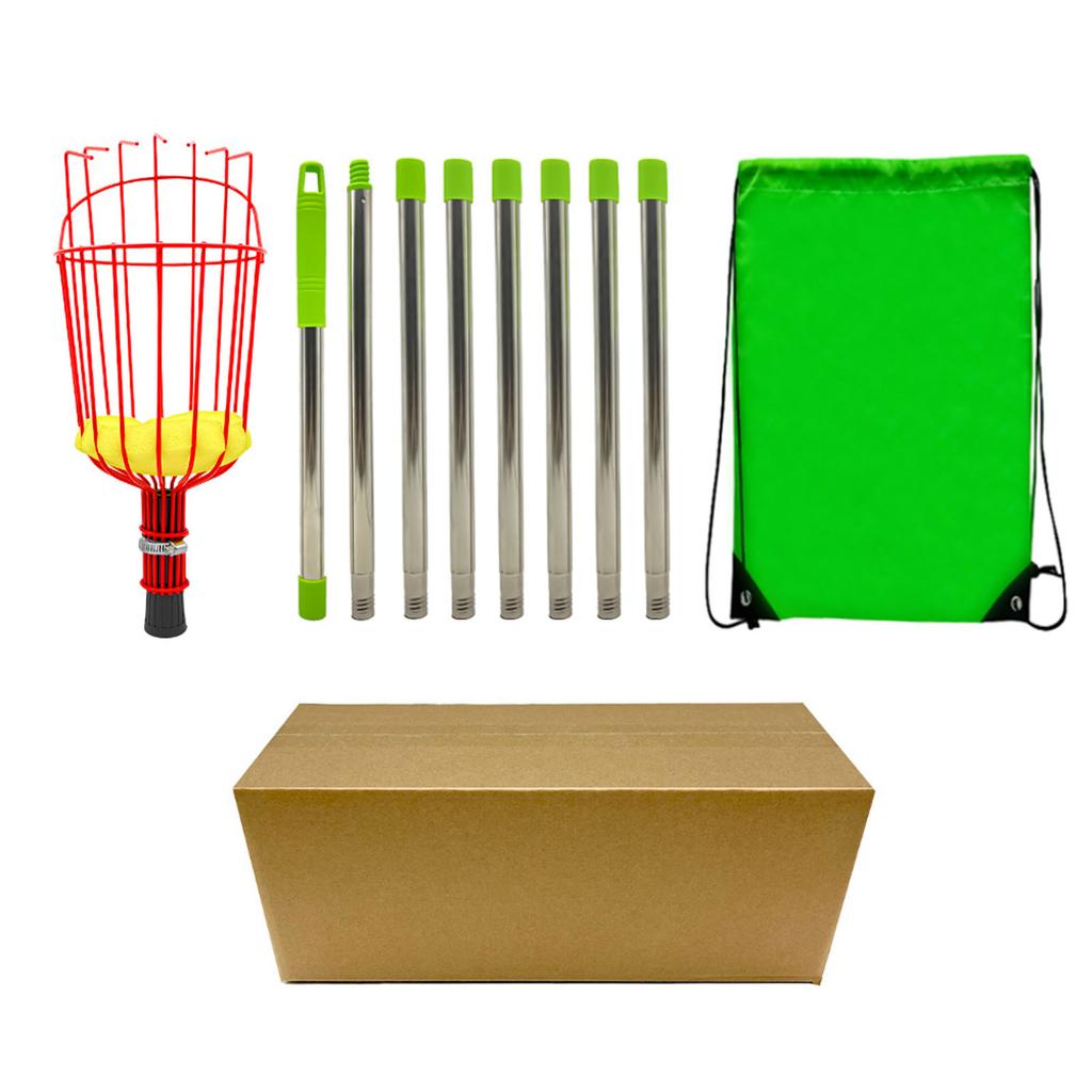 Fruit Pick Basket Telescoping Pole Tool Fruit Picking Equipment for Garden