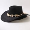 Beliebter europäischer und amerikanischer klassischer Western-Cowboyhut mit breiter Krempe für Herren und Damen, Outdoor-Mode, Sonnenschutz-Cowboyhut, Jazzhut