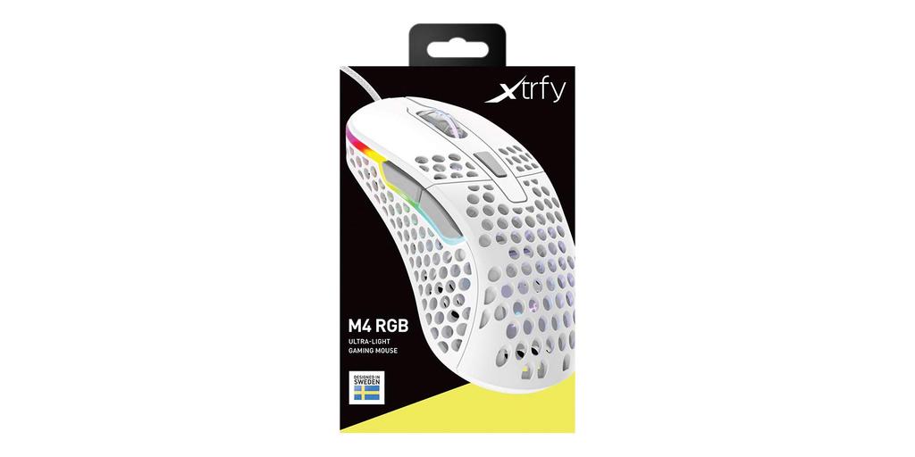 Xtrfy M4 RGB Ergonomic Gaming Mouse 701057 Right-Handed (White)