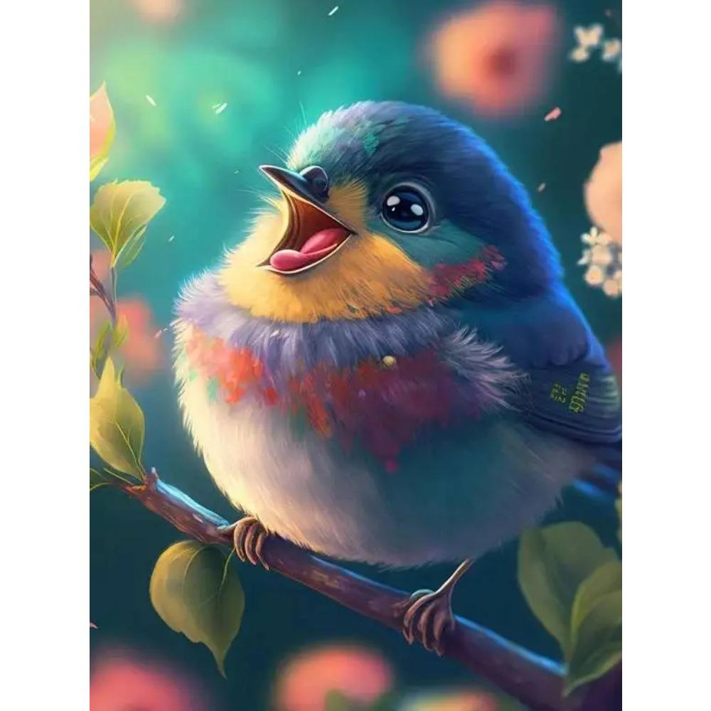 DIY Full Round Diamond Painting Cross Stitch 3D Animal Art Style Home Landscape Decorative Diamond Painting 5d Diamond Art Painting