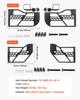 Jeep Tube Doors, 4-Door, Compatible with 2007-2018 Jeep Wrangler JK JKU Unlimited, Steel Off Road Front & Rear Tubular Half Doors with DOT Certified