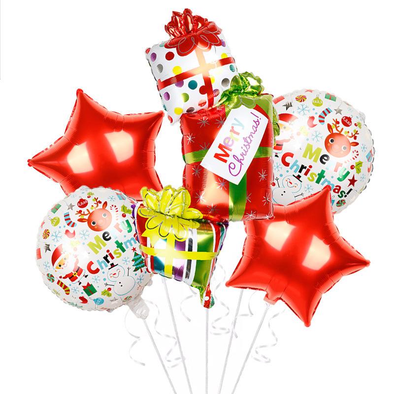 Weihnachtsballonanzug Weihnachtsmann Schneemann Elch Weihnachtsbaum DIY Weihnachts-Globos Kindergeschenke für Zuhause Neujahr 2024 Navidad Dekor