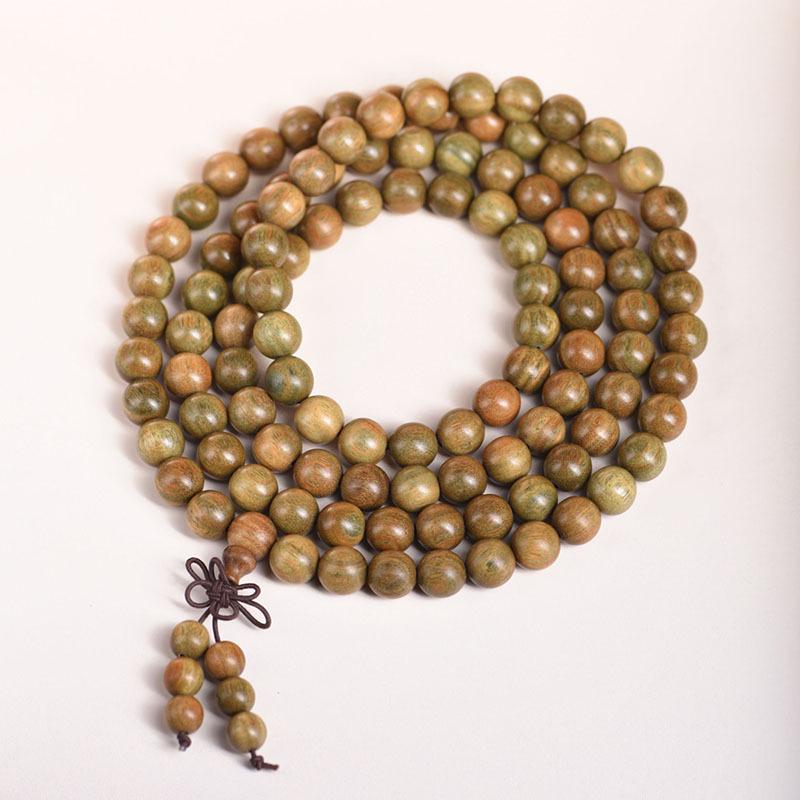Argentina Agarwood & Green Sandalwood Unisex Prayer Beads Bracelet