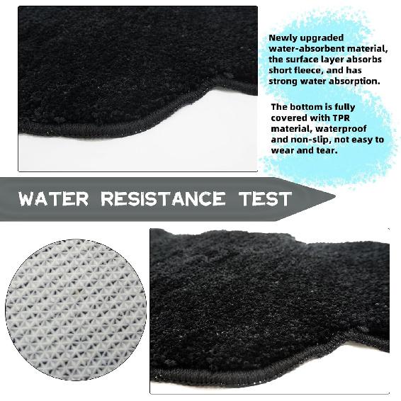 S-SNAIL-OO Halloween Bat Bath Mat 36x20 in Gothic Home Decor Bats Bath Rugs for Bathroom Non Slip, Gothic Gift Cute Door Mats for Bathroom, Bedroom,