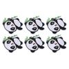 6PCS Panda Patch Panda Pattern DIY Sewing Sewing Patches Cotton Clothing Patches Custom Patches for