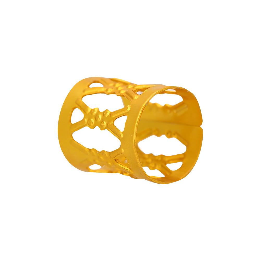 50pcs Adjustable Metal Hair Braid Bead Rings Cuff Hair Beauty Decoration Tools Accessories Gold