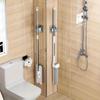 5pc Wall-Mounted Mop Organizer Holder,Durable Space-Saving Storage Rack for Sponges, Mops, and Brooms,Ideal for Bathroom