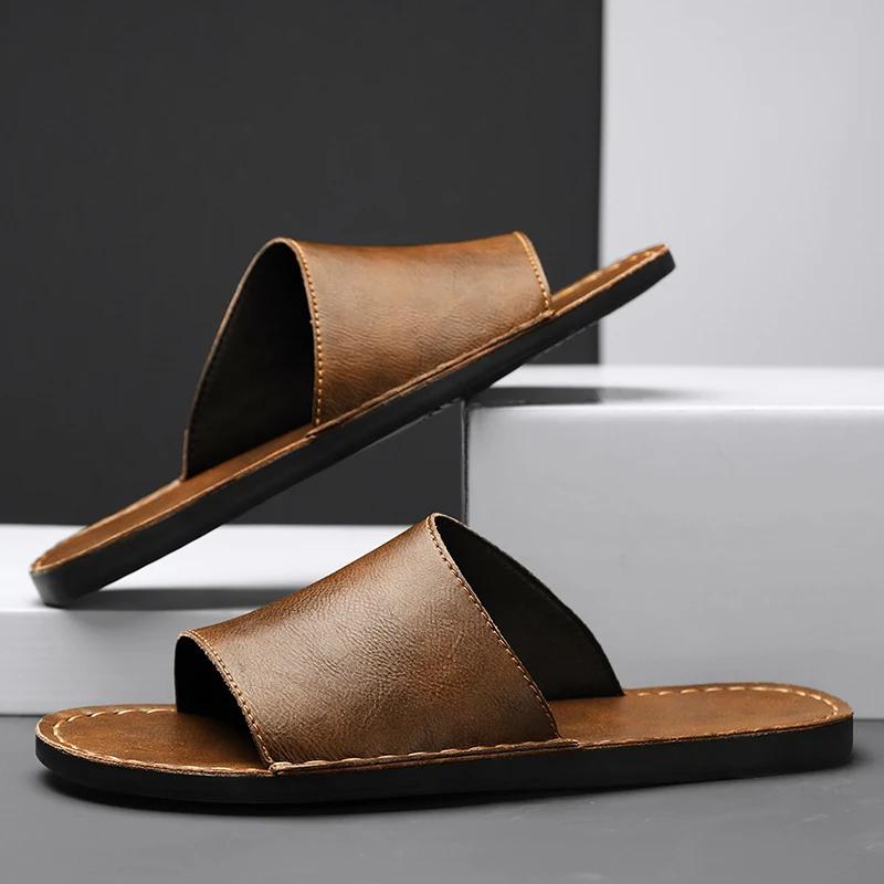 Fashion Male Flip Flops for Men Outdoor Slippers Mens Comfortable Summer Beach Walking Flats Quick Dry Sandals Male Wading Aqua Shoes
