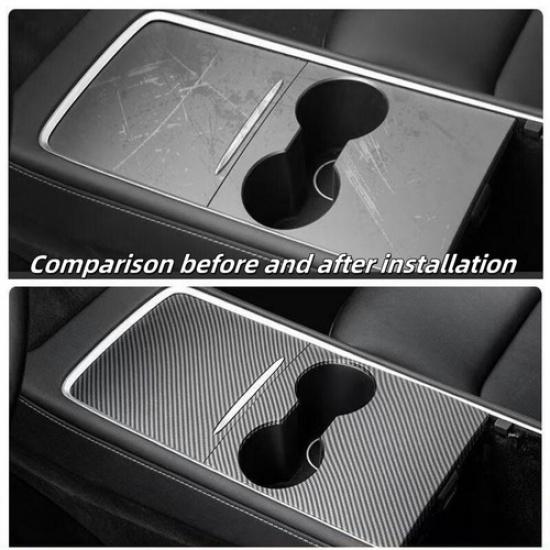 For - Tesla Model 3 / Y Center Console Panel Protector Trim Accessories