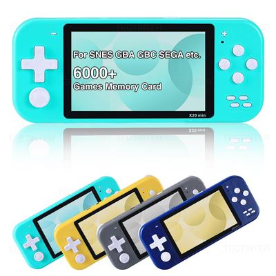 Console de jeu vidéo rétro Portable de 4.3 pouces, avec plus de 6000 jeux intégrés, lecteur pour Mame/nes