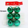 6 Stück/Los 6cm/2,4 Zoll Weihnachtsbaum Dekoration Farbe Hohlkugeln Schmuck Hängende Kugeln Für Haus Bar Party Dekoration