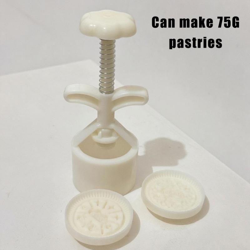 DIY Cat Shape Mooncake Mold 50g 75g Plastic for Cookie Hand Press Kitchen Pastry Baking Essentials 75g