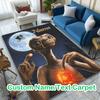 [E.T. Alien Printed Carpet] Non-slip Office Rug, Cozy Area Carprt for Living Room Use, Soft Home Sofa Chair Mat