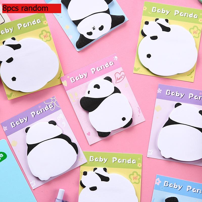 Gift Cartoon Little Panda Note Cute High Looking Paper Strong Sticky Lovely Memo PadIns Wholesale Kawai Stationery Office School