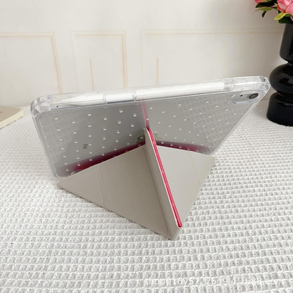 Compatible iPad 10.2 Protective Case Pro 3rd/4th Gen with Pen Slot, Starry Solid Color, Air 5 Leather Case, Apple Mini 5