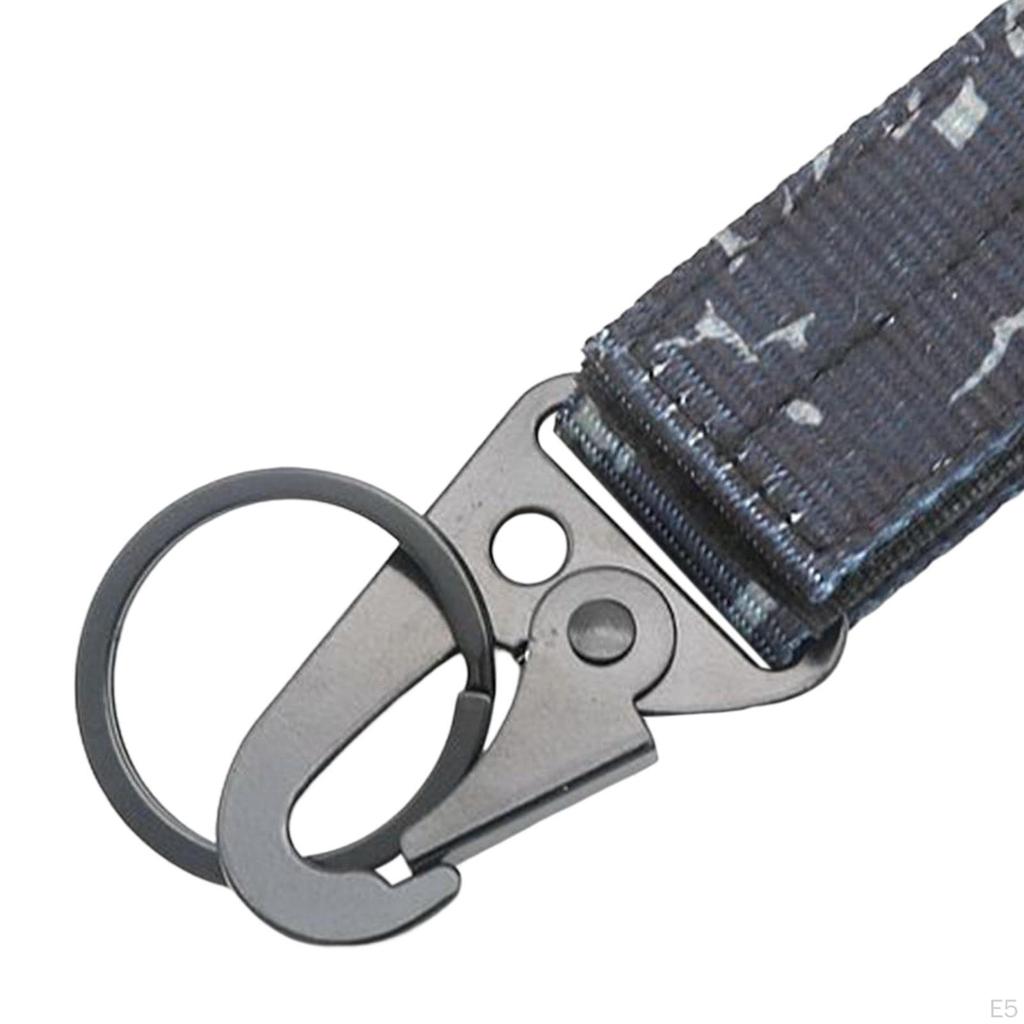 Nylon Webbing Buckle Practical Carabiner Belt Keychain Hook for Cycling