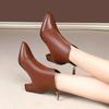 Neue Frühling/Sommer Damenstiefel Damen Niedriger Absatz Stiefeletten Damen Plateau Komfort Mama Schuhe