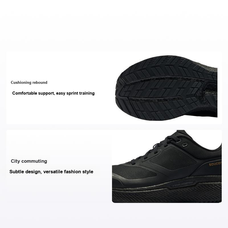 Saucony Triumph Cmt 2 Удобные Pwrun+ Городские Повседневные Кроссовки для Тренировок Коротких Дистанций Унисекс Черные S28239-4 36