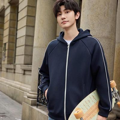 E-Liten Unisex Kapuzensweatshirt mit durchgehendem Reißverschluss YTMXY9887