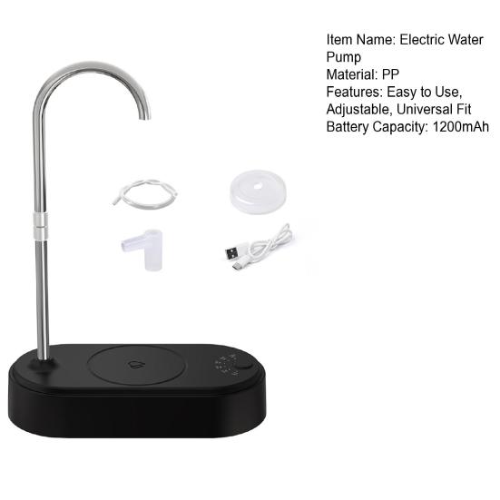 Smart Desktop Water Bottle Pump Automatic Water Dispenser 360-Degree Rotatable Rechargeable Electric Water Gallon Bottle Pump
