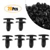20pcs for Peugeot Citroen Black Plastic Interior Clip Auto Fastener Car Push Type Rivet Retainer Bumper Fender Fixed Clamp