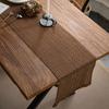 Cotton Linen Table Runner Tassel Table Flag Reusable Holiday Table Decor for Restaurant Dining