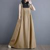 Japan and South Korea Large Size Women's Clothing Spring and Summer Medium and Long Strap Skirt Women's Loose and Thin Denim Strap Skirt Bigswingdress