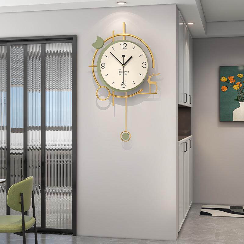 Elegant Cream Style Silent Wall Clock for Modern Living Room Decoration