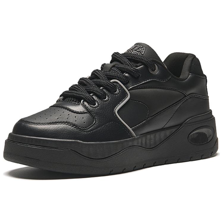 New Anta 982EVO Wear Resistant Low Top Skateboard Shoes Men's Black 112438091-3