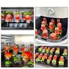 10PCS Stainless Steel Barbecue Sticks Reusable Oven Hanging Vertical Grill  Universal Air Fryer