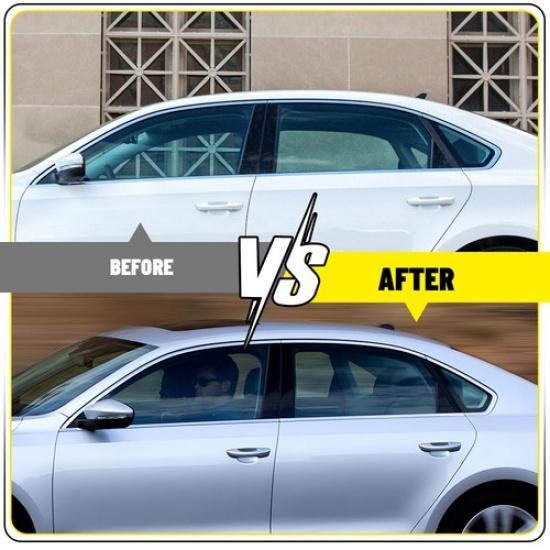 6X Post Black Pillar Door Window Fit Cover 2011- Volkswagen Passat