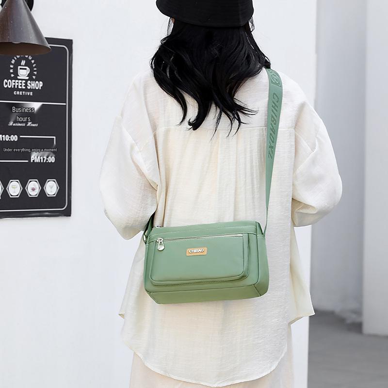 Summer 2026 Lightweight Nylon Crossbody Bag - Large Capacity & Fashionable for Casual Commuting
