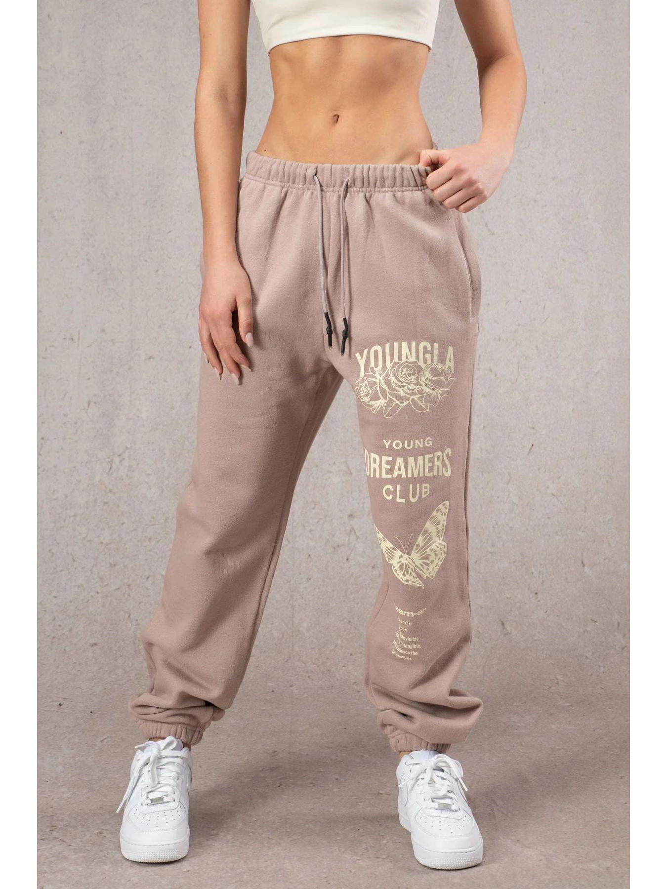 

Женская повседневная спортивная одежда в американском стиле: Фитнес Бег Тренировка Хлопковые махровые брюки с манжетами Extra Large